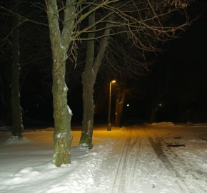 Po setmění - Zimni krajina