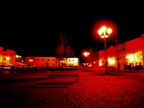 Po setmění - Frýdecké náměstí