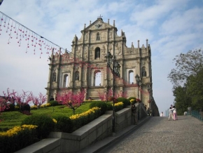 Architektura a památky - Čelní stěna kostela sv. Pavla, Macao