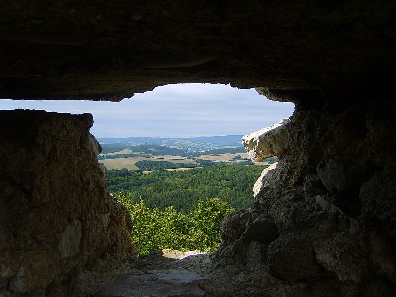 Pohled z okna hradu