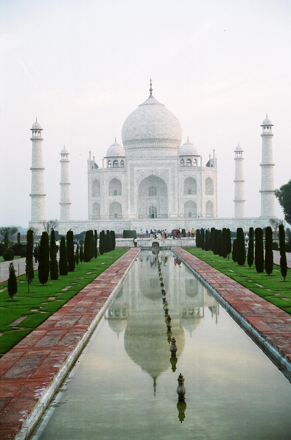 Taj Mahal a jeho odraz krasy