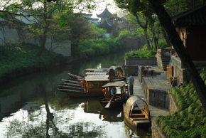 Krásy krajiny - Chinese Boats on the River