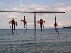Úlovky z dovolené - Sušení chobotnic - Řecko