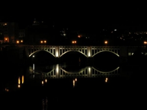 Dlouhé noci a život po setmění - Masarykův most Kolín