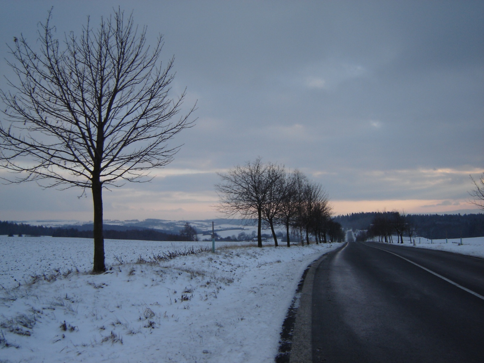 Silnice v zimě