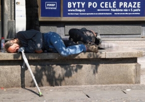 Na ulici - Bezdomovci v Praze