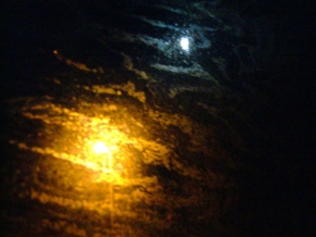 Večer a noc ve fotografii - Lampa a měsíc