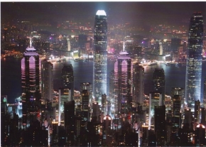 Večer a noc ve fotografii - Hongkong