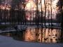 Monika Fialová -Malebný rybník při západu slunce