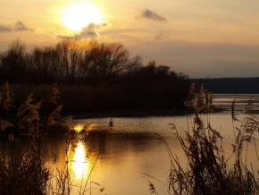 Martin Skála - Zapad slunce nad rybníkem
