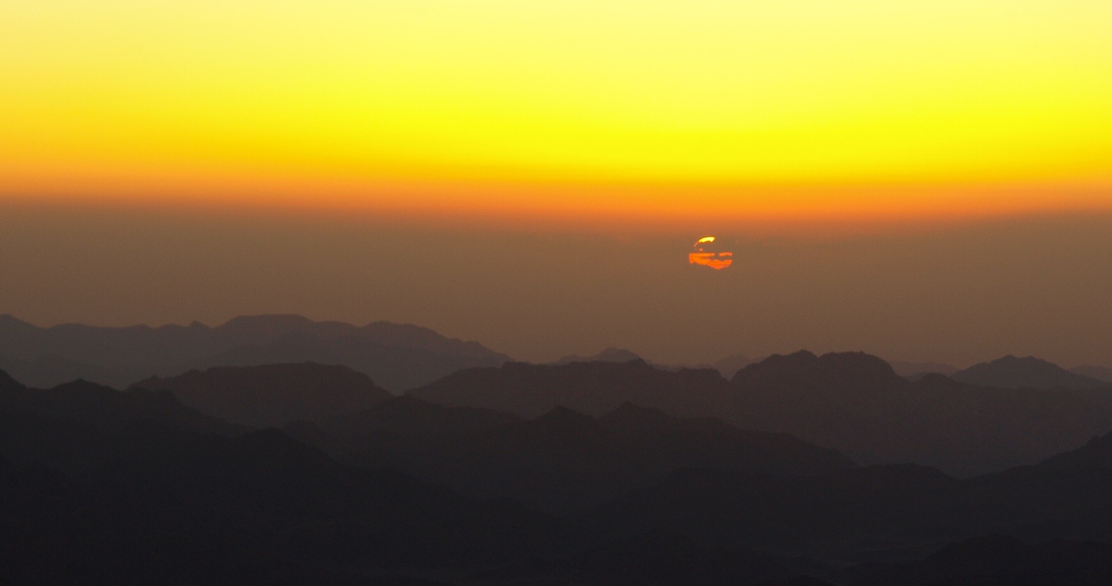 Východ slunce na Sinaji