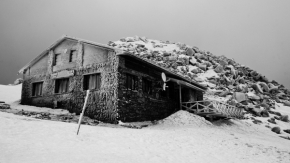 Černobílá fotografie - Zamrzlý svět