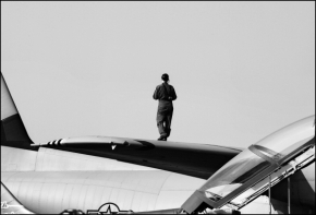 Černobílá fotografie - Fotograf roku - Kreativita - IV. kolo - Na krídle
