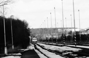Černobílá fotografie - The train