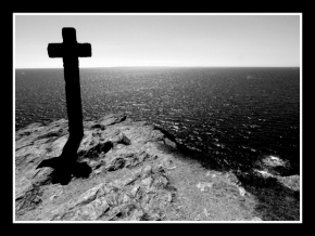 Černobílá fotografie - Kříž