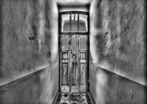 Černobílá fotografie - Doors