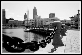 Černobílá fotografie - Cleveland Ohio