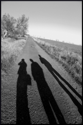 Černobílá fotografie - Dlouhé stíny