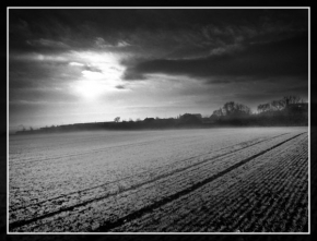 Zimní podvečer - Fotograf roku - junior - Západ slunce