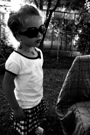 Černobílá fotografie - Malá-Veľká