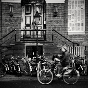 Černobílá fotografie - Amsterdam