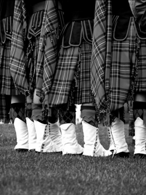 Černobílá fotografie - Skotská nálada