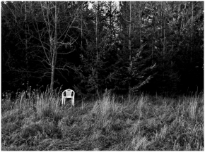 Černobílá fotografie - Židle