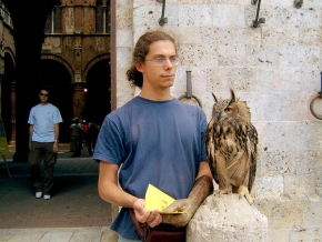 Josef STÁTNÍK - Ptáčník před věží v Sieně