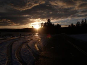 Zimní podvečer - Západ slunce III