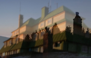 Zimní podvečer - Masarykova chata