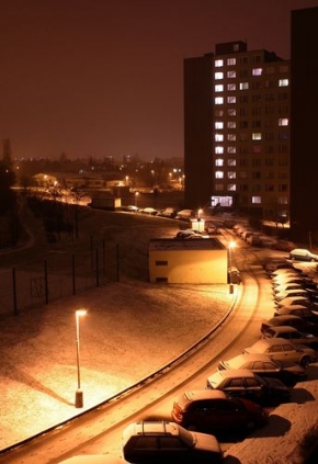 Zimní podvečer - Fotograf roku - kreativita - První sníh
