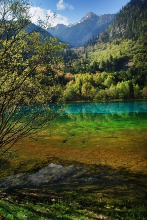 Daleko od domova - Five Color Lake 3, Jiuzhaigou, Sichuan