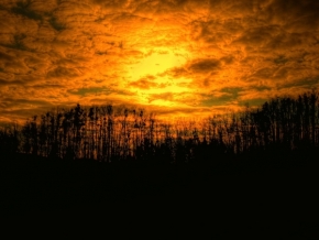 Fotíme oblohu - Západ slunce v Rožnově pod Radhoštěm