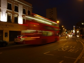 Krása rychlosti a pohybu - london bus