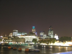Večer a noc ve fotografii - Večerní Londýn
