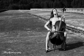 Postava černobíle - Cello Sypmhony