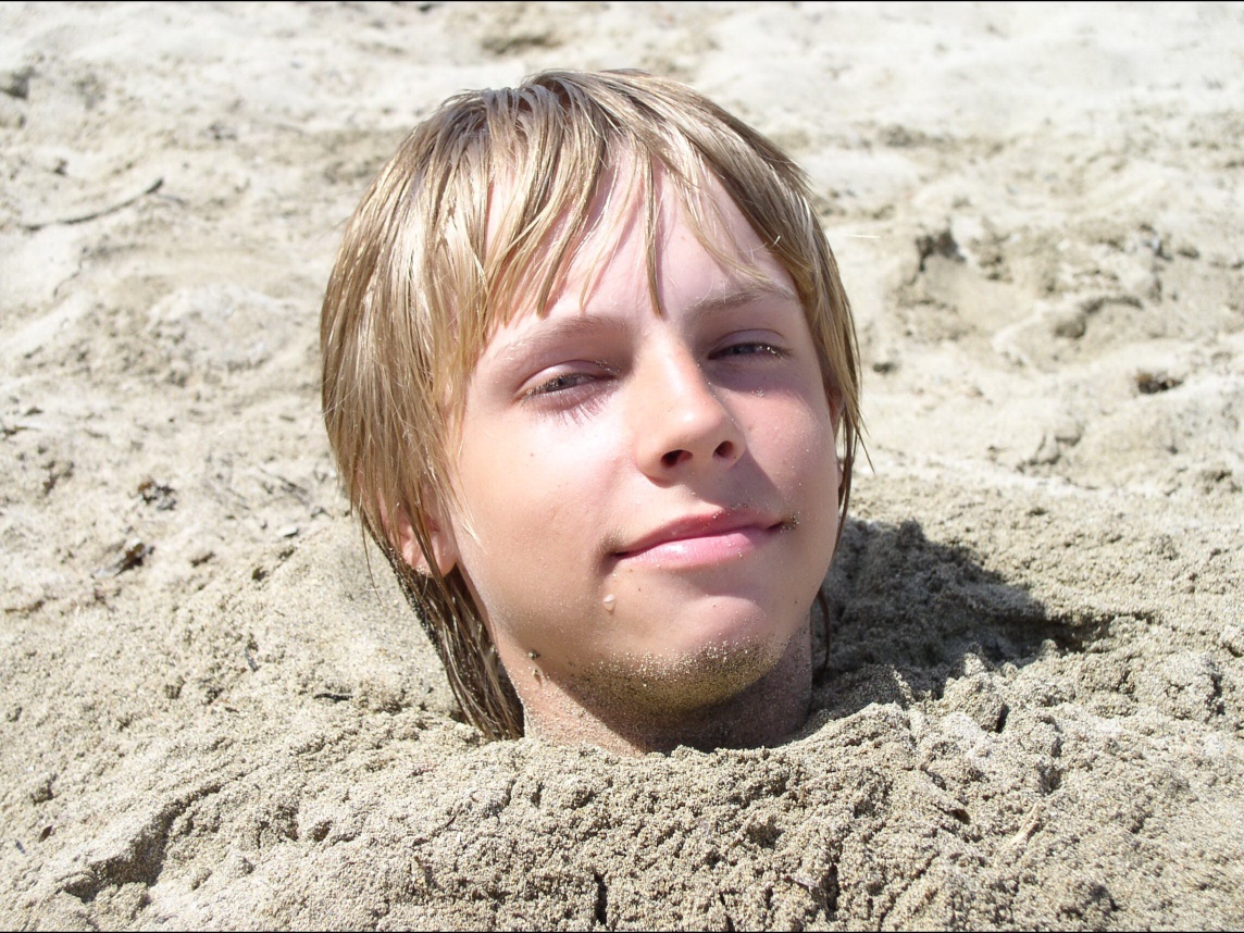 Portrét v písku
