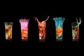 Hry s obrazem - Cocktail menu