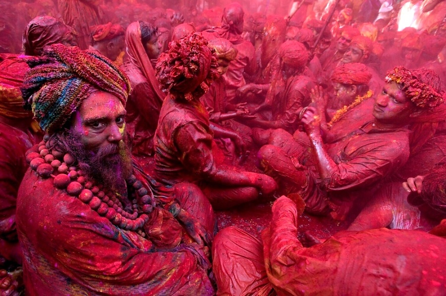 Červený sádhu, Indie