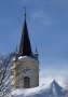 Josef Malý -Jen věž kostela byla vidět.
