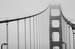 Černobílý svět - Golden Gate Bridge