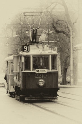 Černobílý svět - Pržská tramvaj