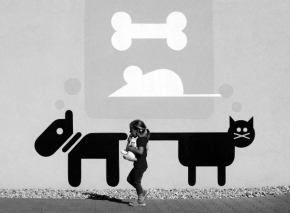 Svět zvířat - Pejsek,holčička a kočička