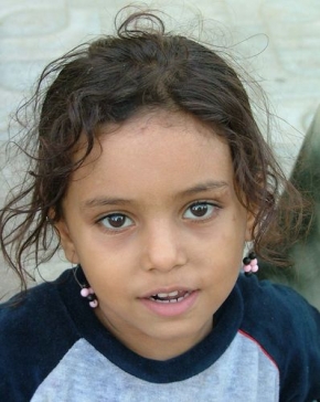 Ženská tvář - Malá Egypťanka