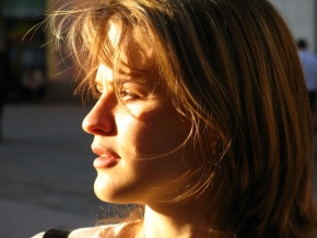 Ženská tvář - Odraz slnka