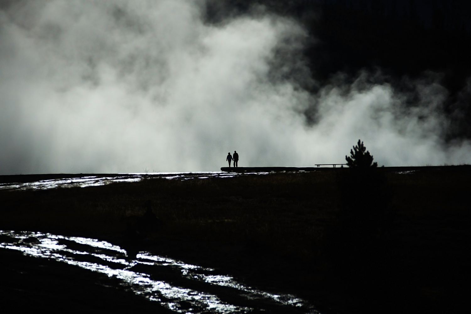 Milenci v Yellowstone