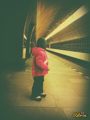 Děti jsou fotogenické - poprvé v metru