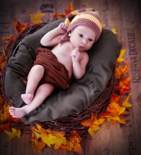 Děti jsou fotogenické - Podzimní miminko
