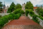 Zámek Stekník - schody terasové zahrady
