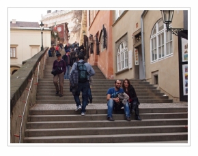 Street a vteřiny na ulici - Zámecké schody